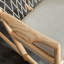 Chaise berçante en bois massif
