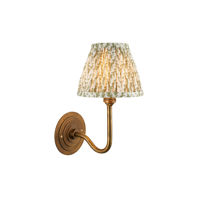 Aletriz Steel Armed Sconce, Green