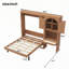 Lit escamotable avec armoire de rangement latérale, éclairage DEL, bureau intégré et portes d'armoire cintrées-293692413