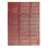Wool Striped Area Rug in Blue/Red/Rust