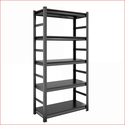 Shelving Unit, 5-Tier Heavy Duty Metal Adjustable, 2000LBS Capacity, 72"H x 35.4"W x 15.7"D | Steel | Kitchen