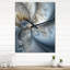 Horloge murale moderne mystique en mystérieux bleu et or V-99634135