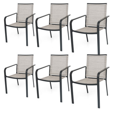 Outdoor Stacking Dining Chair (Set Of 6) by Latitude Run