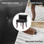 Chaise de coiffeuse capitonnée en cuir avec pieds en bois massif-685798240