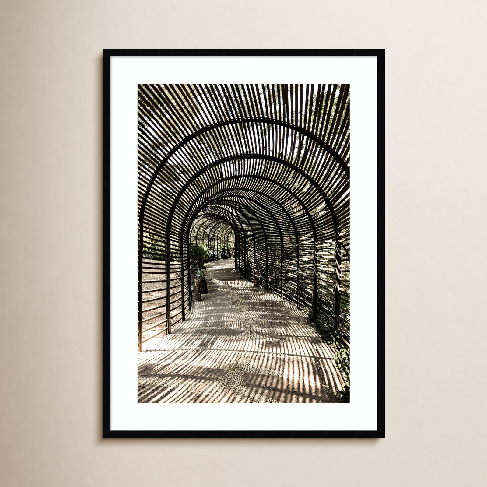 Nihan "Shadow Garden" Print, Black , 41" H x 30" W