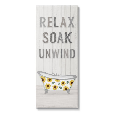 «Relax Soak Unwind Bathroom» par Natalie Carpentieri