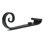 Hand Forged Scroll Shutter Holdback, Pair