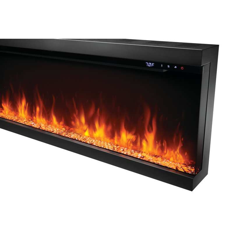 Astound FlexMount Electric Fireplace - Three Sizes, Flexible Installation, Included Media Kits, 23" H x 62" W x 7.19" D