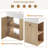 Micheals 21.6 inch Modern Floating Bathroom Vanity with Ceramic Basin,Right Side Storage-1295808964