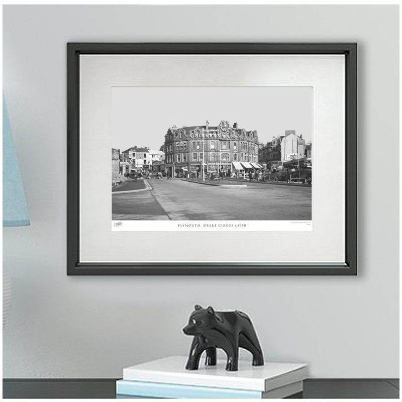 Plymouth, Drake Circus C1950 by Francis Frith - Single Picture Frame Print, 45cm H x 60cm W x 2.3cm D
