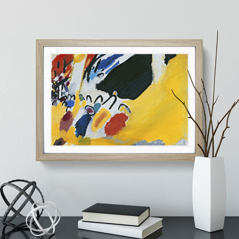 Impression III by Wassily Kandinsky - Framed Print, Oak Framed, 27cm H x 36cm W x 2cm D