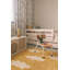 Hand Knotted Cotton Abstract Area Rug in Yellow/White