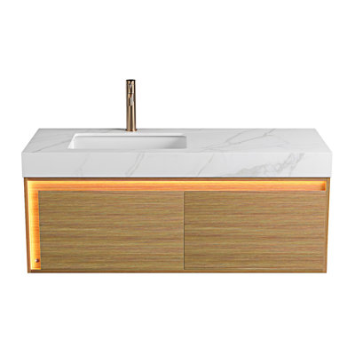 Meuble-lavabo flottant avec lavabo