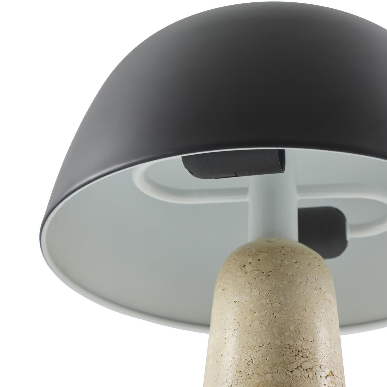 Accent Table Lamp, Black, 16.1" H x 11.4" W x 11.4" D