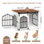 Chenil de ferme 31,5 "avec porte de grange coulissante-130493794