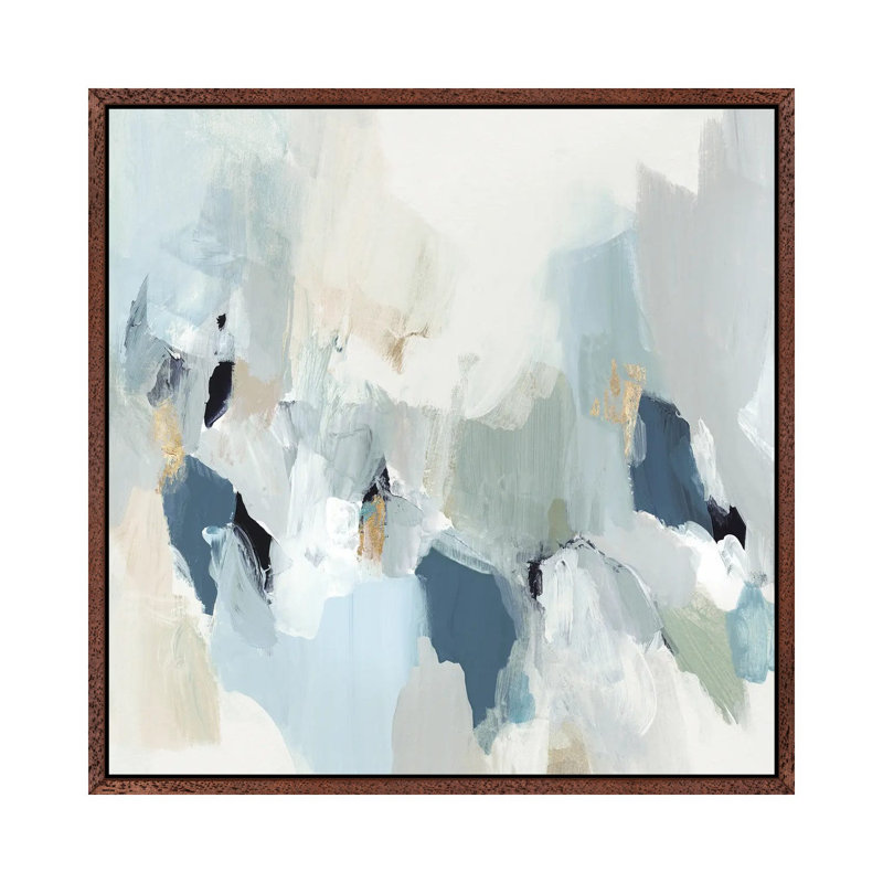 Little Talks II by Isabelle Z - Painting on Canvas, Classic Brown Wood Framed, 66.04 cm H x 66.04 cm W