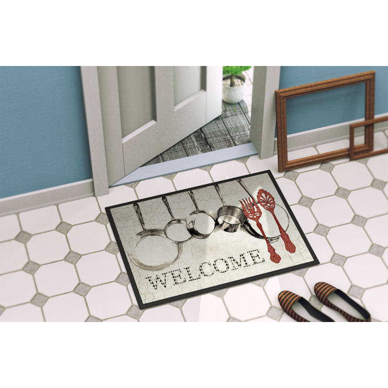 Tapis de porte d’intérieur anti-dérapant pour casseroles et poêles, Rectangle 1 pi 6 po x 2 pi 3 po
