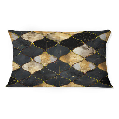 Coussin lombaire Mid-Century Glam Tiles III