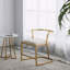 Chaise d'appoint Basic, or vieilli