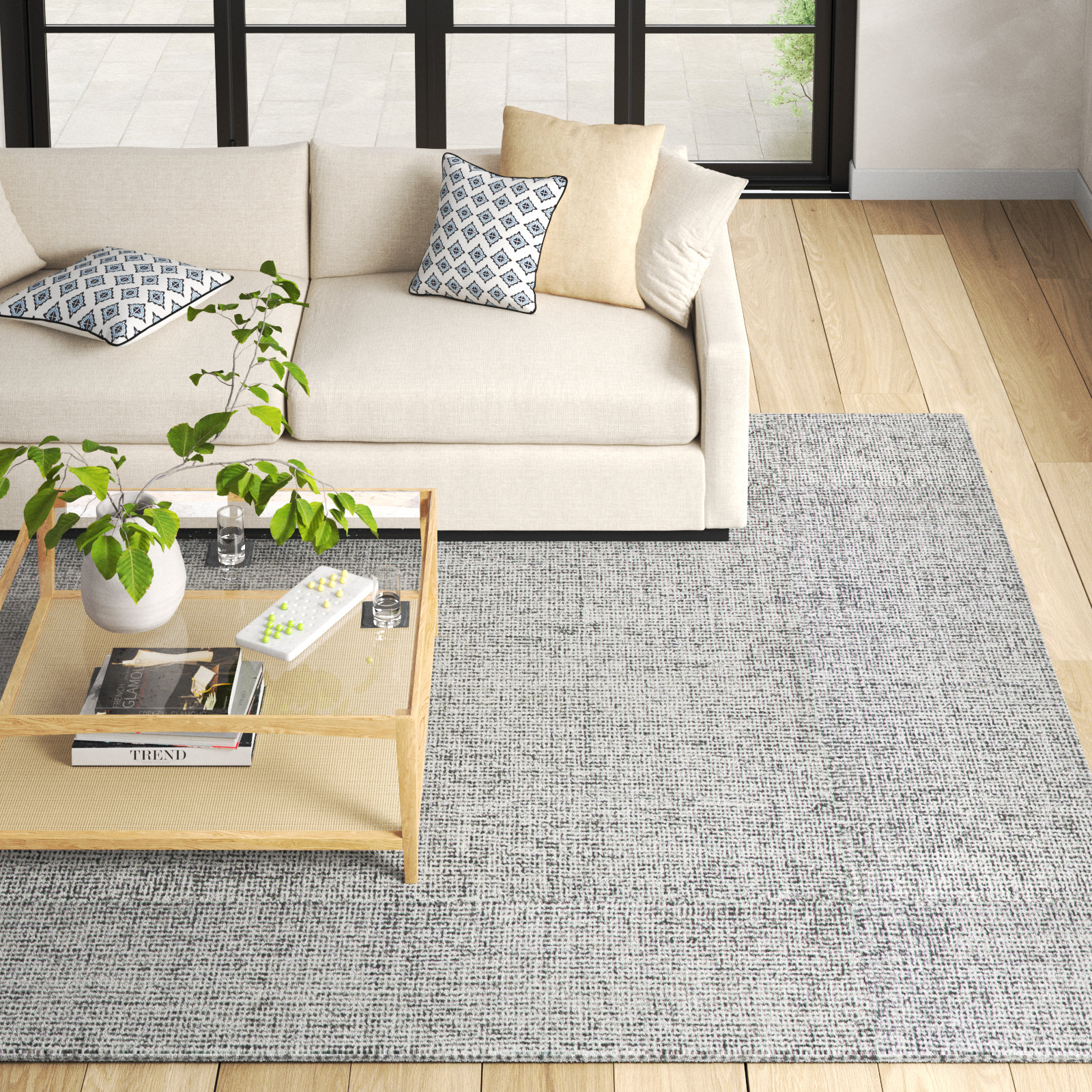 Britley Hand Tufted Wool Rug, Rectangle 8' x 10'