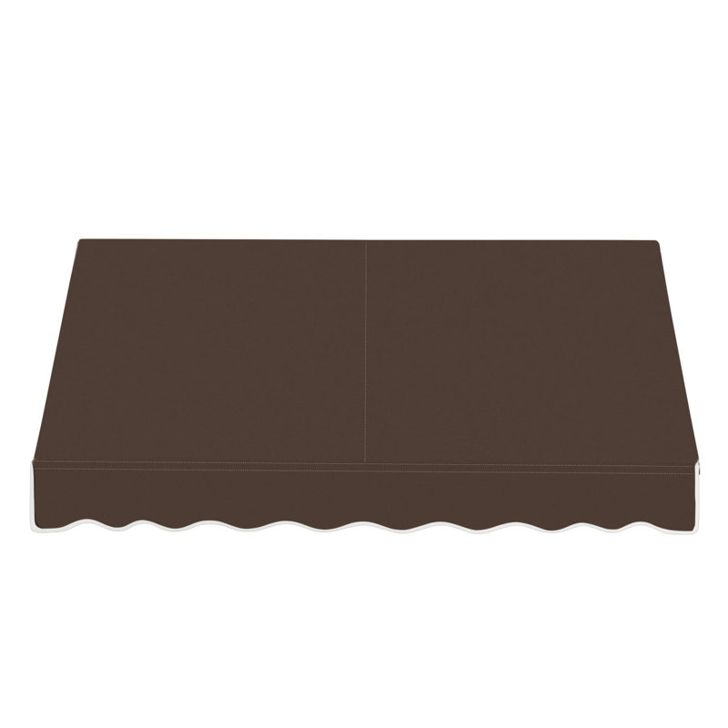 Store fixe rétro Awntech Dallas, 164 cm x 41 cm x 76 cm, rayures noires et blanches, H 16 po x l 64,5 po x P 30 po