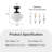 Schoolhouse Style Matte Black Flush Mount Ceiling Light with Glass Shade, E26 Base