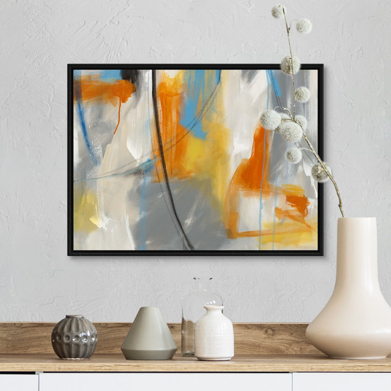 « Form II » par SISA Jaspe, reproduction d’art, Cadre noir, H 20 po x l 26 po x 1,75 po