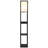 Maxwell 63 in. USB and Wireless Charging LED Floor Lamp with White Fabric Square Shade