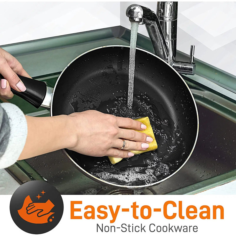 15 - Piece Non-Stick Aluminum Cookware Set