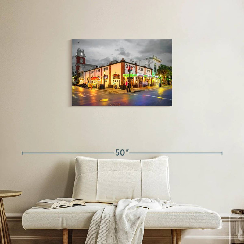 Rorry Nighttime In Key West Noir, 20" H x 30" W