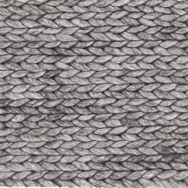 Chloe Hand-Woven Charcoal Area Rug, Rectangle 5' x 7'6"