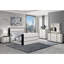 Commode blanche et noire Isaiah Sleek