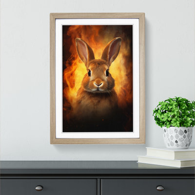 Rabbit Digital Art - Framed Print