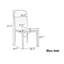 Ensemble de chaises de salle à manger de style rétro avec 4 chaises rembourrées-133087164