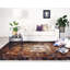 Desnudo Cowhide Geometric Area Rug in Brown-1306150961