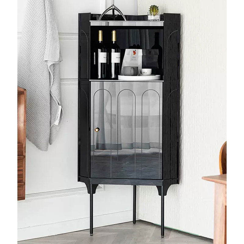 Armoire d'appoint en acrylique Light Luxury, Noir