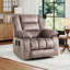 Fauteuil inclinable de 37,8 po de largeur avec système de massage chauffant, appui-tête réglable, rangement pour accoudoirs cachés et porte-gobelets (ensemble de 2)-1842220800