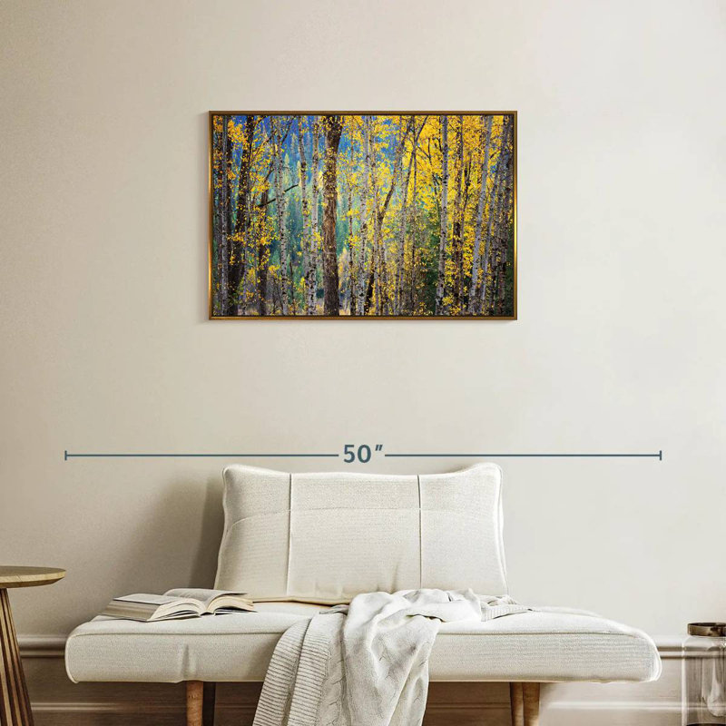 Kootenay Fall II, Cadre flottant doré, 31 po x 21 po