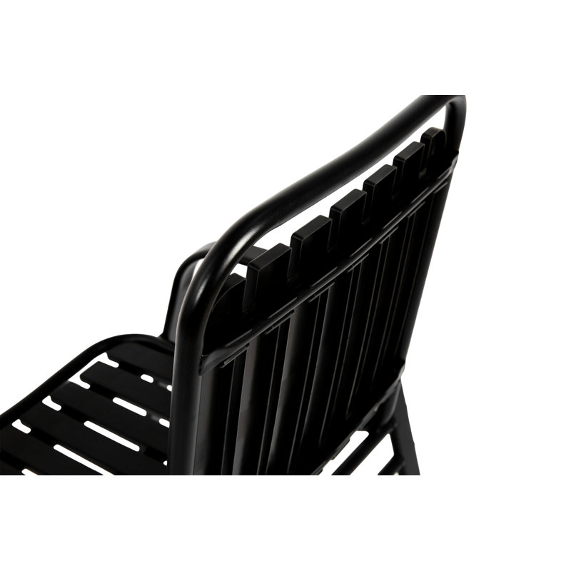 7 Pieces Patio Dining Set, Black