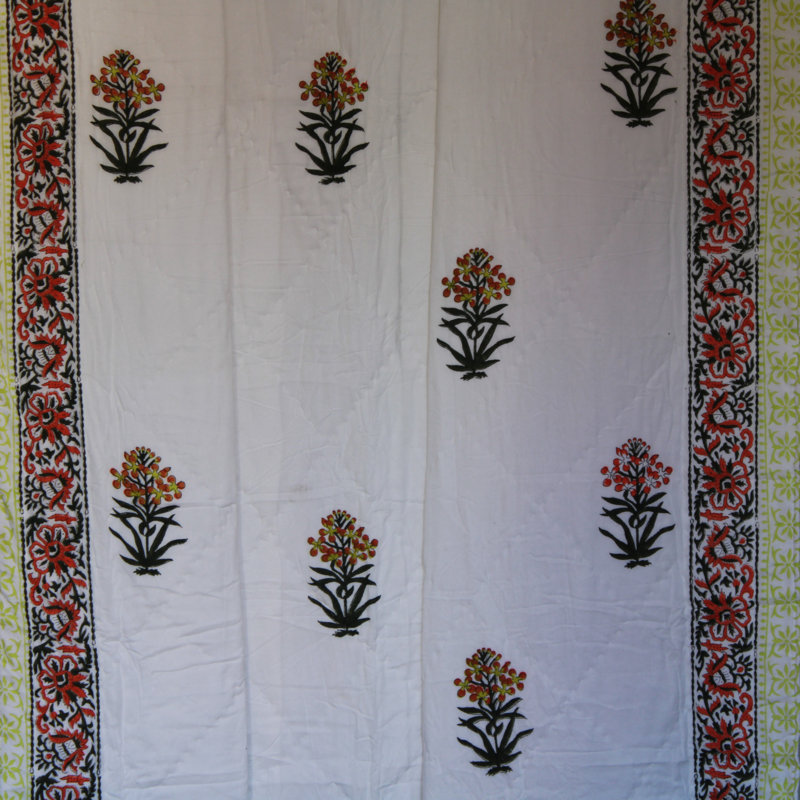 Honesdale Cotton Floral Bedspread with Pillowcases