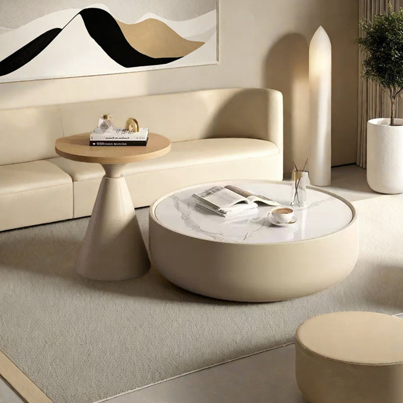 Table basse de style crème