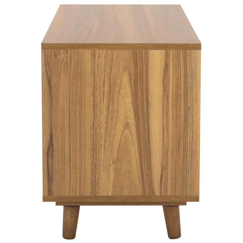 Neva Horizontal 2 Shelf Accent Table, Brown