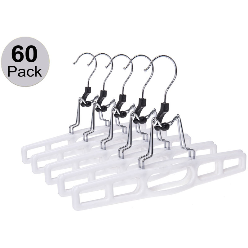 Cintres en plastique antidérapants avec pinces pour jupe / pantalon Lansdown