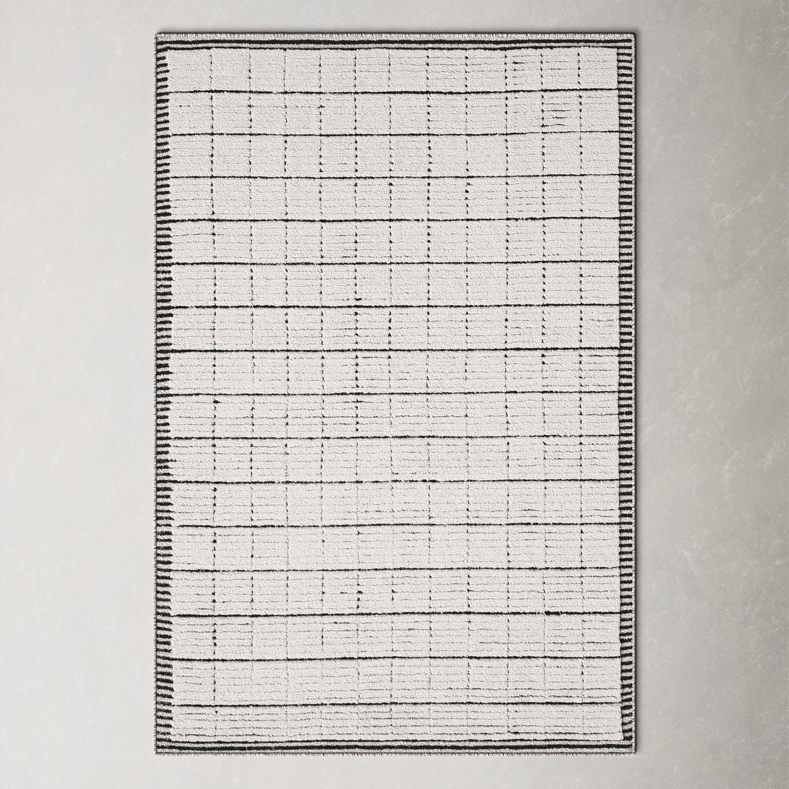 Jacey Handmade Rug, Rectangle 4' x 6'