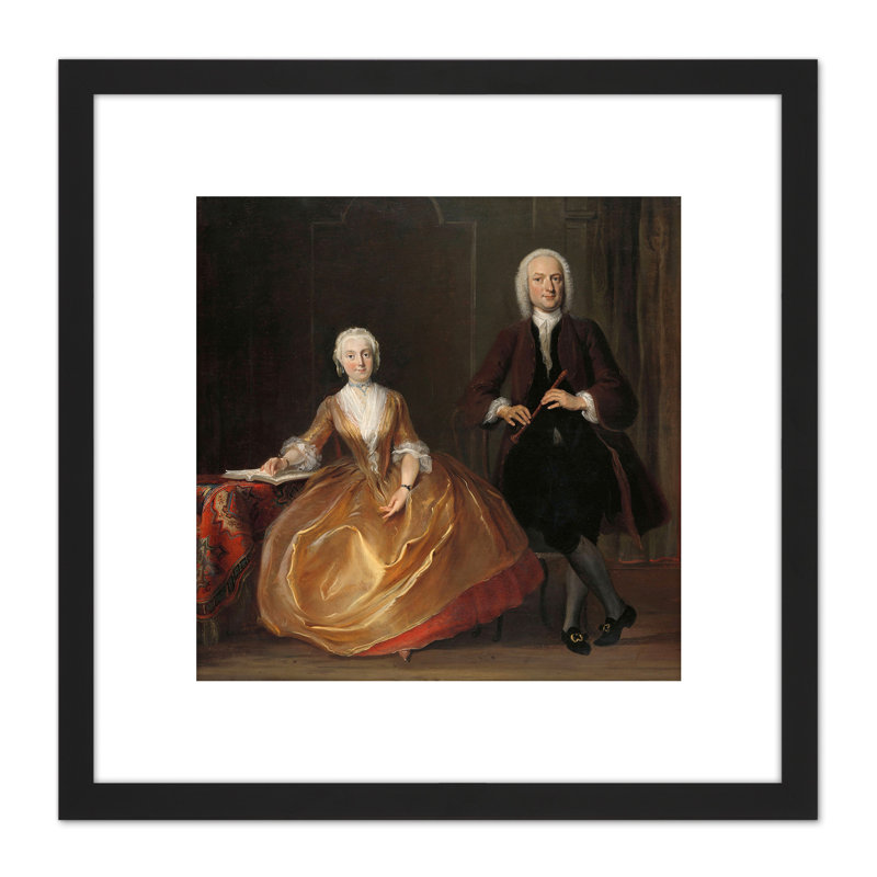 A Couple Making Music 1 Piece Single Picture Frame Painting