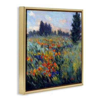 Paysage de pré de fleurs