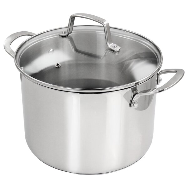 Calphalon Dutch Oven 7 QT With Glass Lid Stainless Steel