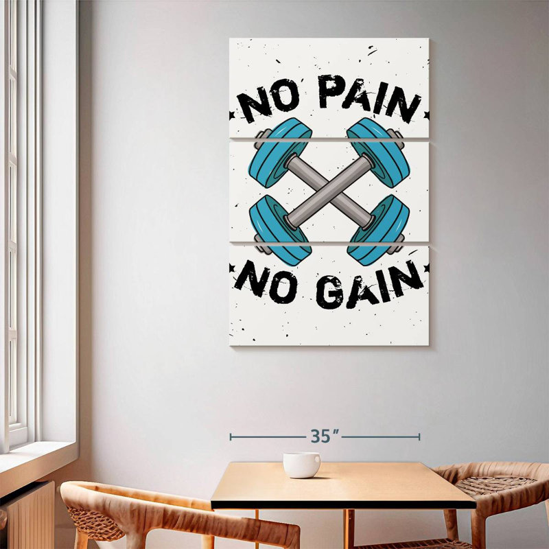 Citation de Tergel No Pain No Gain, H 65 po x l 42 po