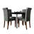 Colwell 5 Pieces Wooden Dining Chair With 42"L Round Table-952150525