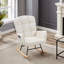 Fauteuil à bascule Teddy blanc crème